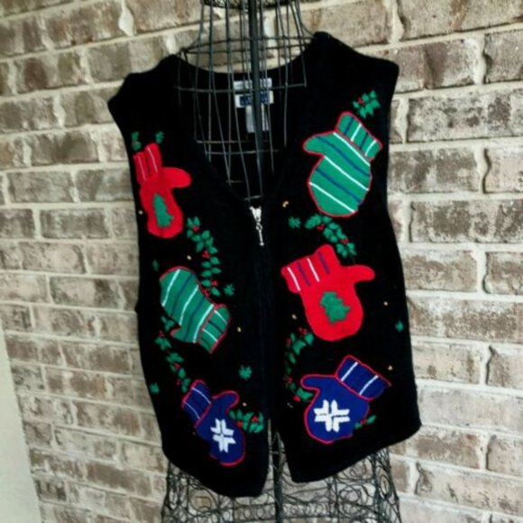 Bryn Connelly Jackets & Blazers - Bryn Connelly Not so Ugly Christmas Vest Large EUC